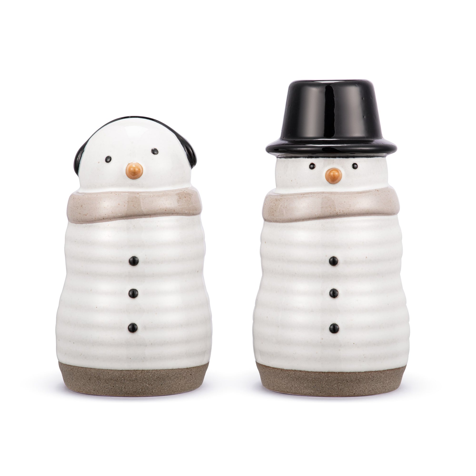 Stoneware Salt And Pepper Shakers