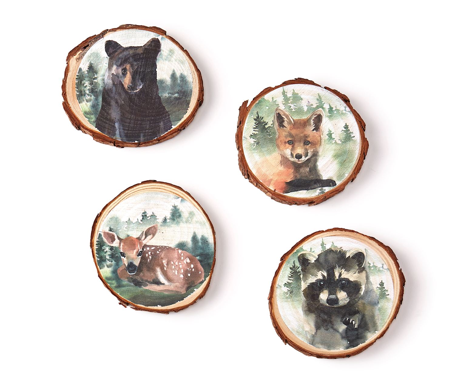 Animal Wood Coasters