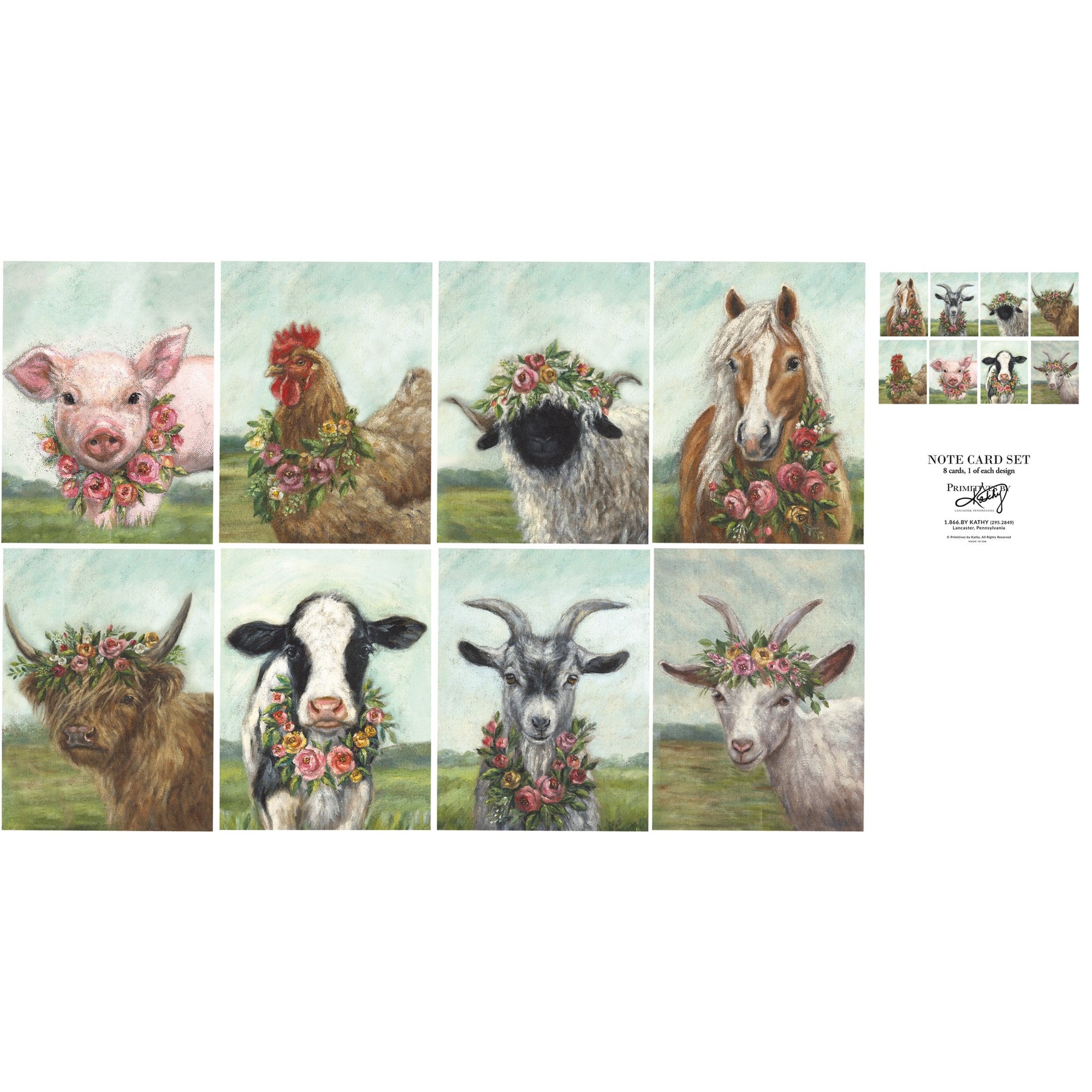 Floral Animal Cards