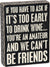 Black & White Box Sign - Friendship