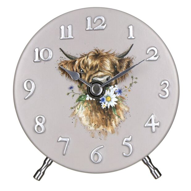 Wrendale Cow Mantel Clock