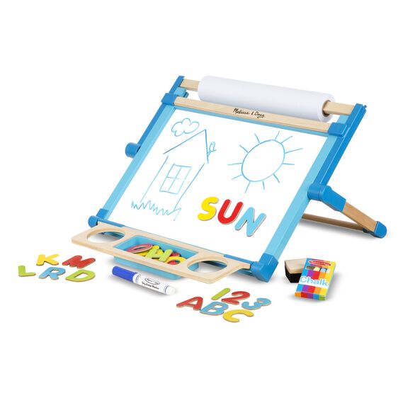 Melissa & Doug  Wooden Double Sided Tabletop Easel