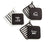 BE OUR GUEST  Black & White Pot Holders Set of 2,