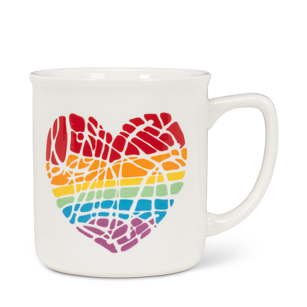 Rainbow Heart Mug