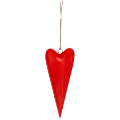 Enamel 7" Heart Ornament