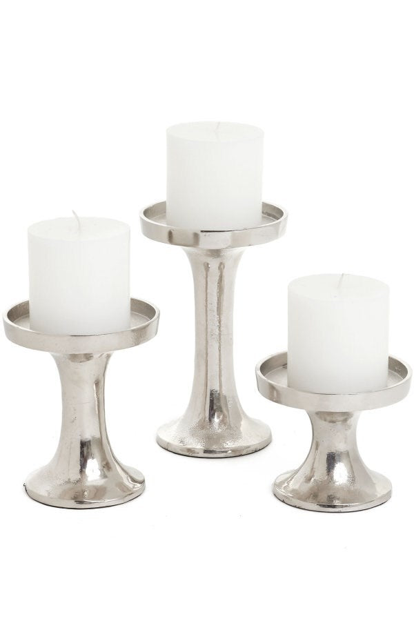 Candle Pillar-Silver
