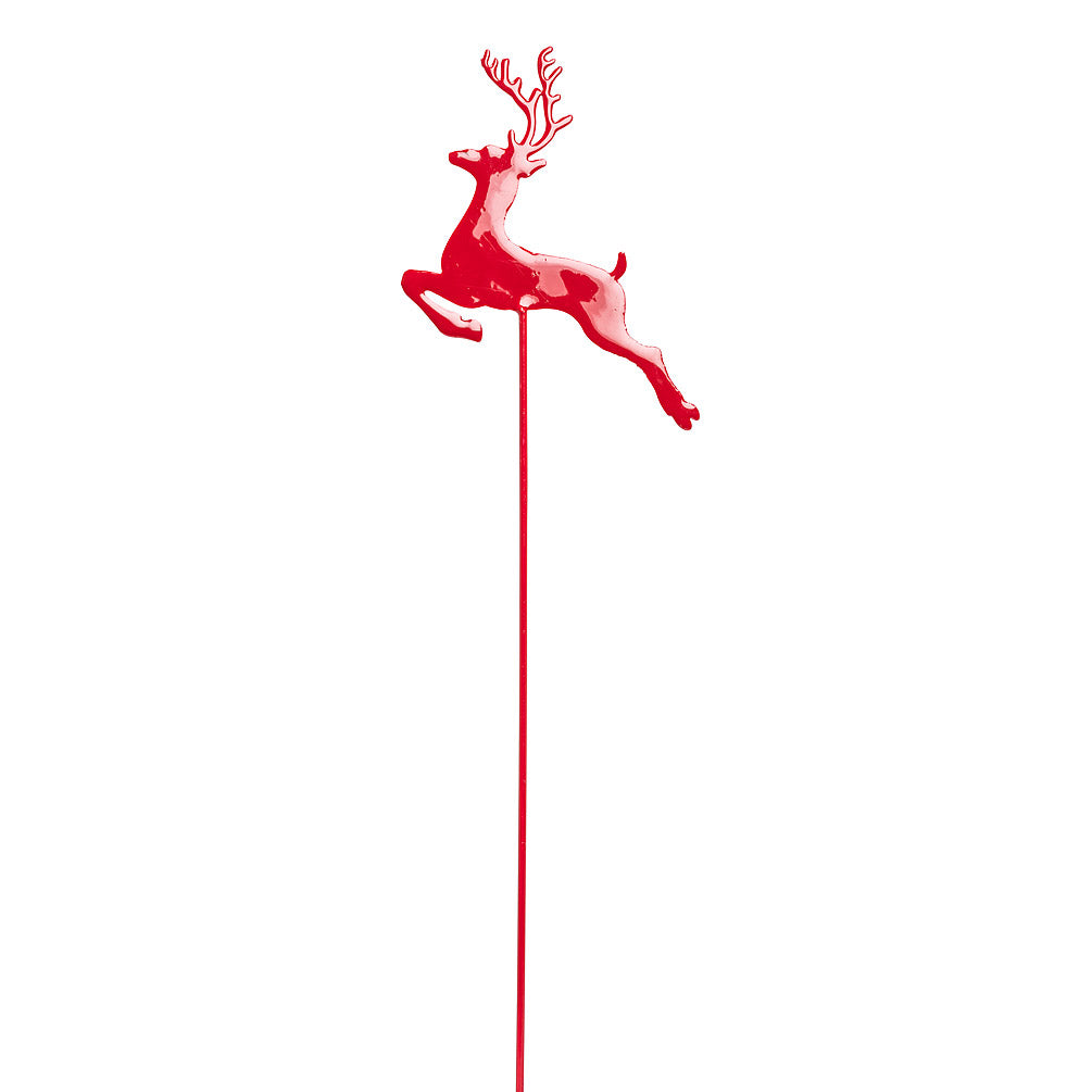 Glossy Leaping Reindeer Pick