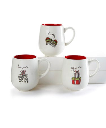 Christmas Ceramic Mugs-Assorted