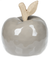 Large Grey Apple Ceramic Ornament