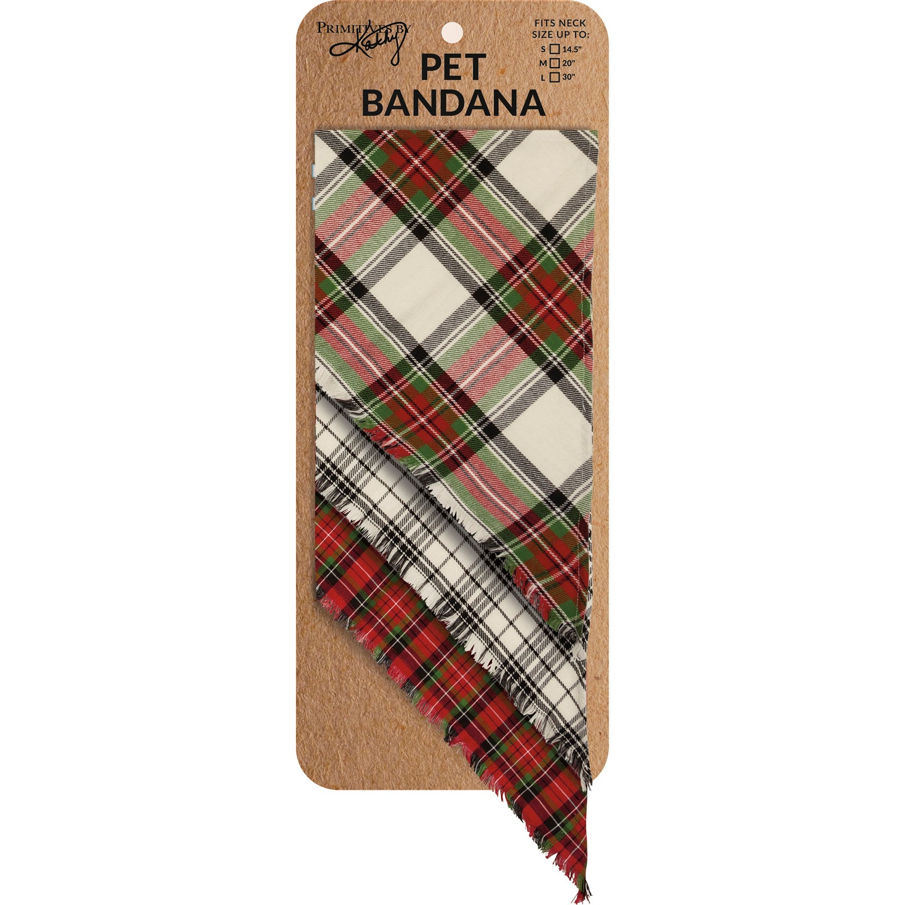 Plaid Pet Bandanas (S3)