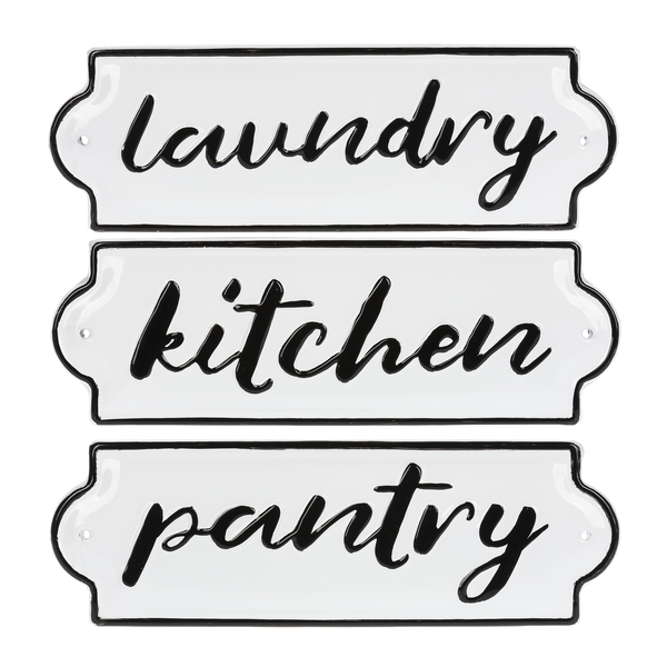 Metal Wall Decor (Kitchen,Pantry, Laundry Sign)