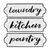 Metal Wall Decor (Kitchen,Pantry, Laundry Sign)