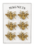 Gold Bee Magnet (6 pc. set)