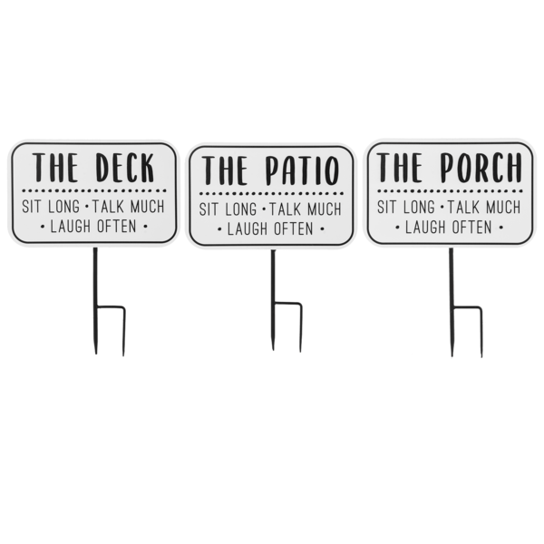 Porch Sign Metal Stakes