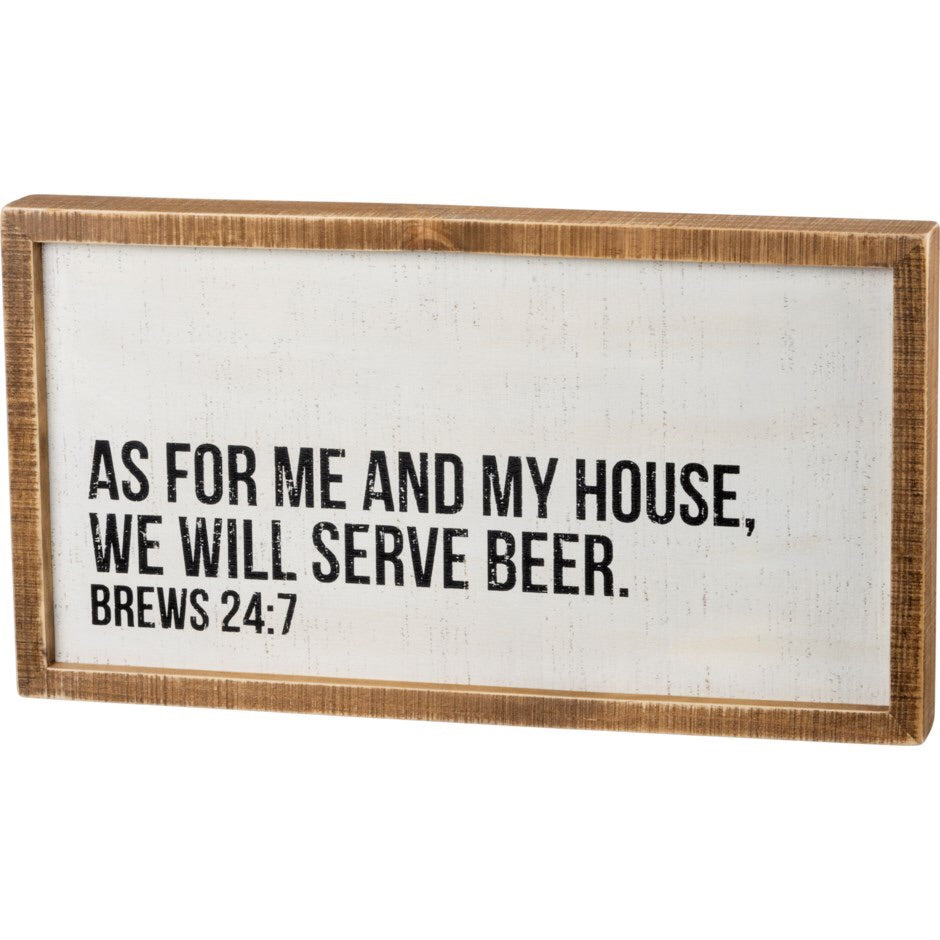 As For Me And My House Sign