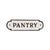 Cast Iron Pantry Sign