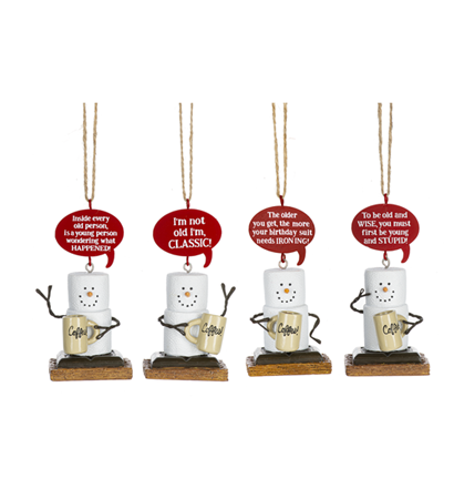 Toasted S'Mores Aging Joke Hanging Decoration