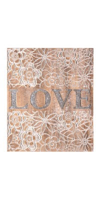 Wooden 'LOVE' Wall Sign